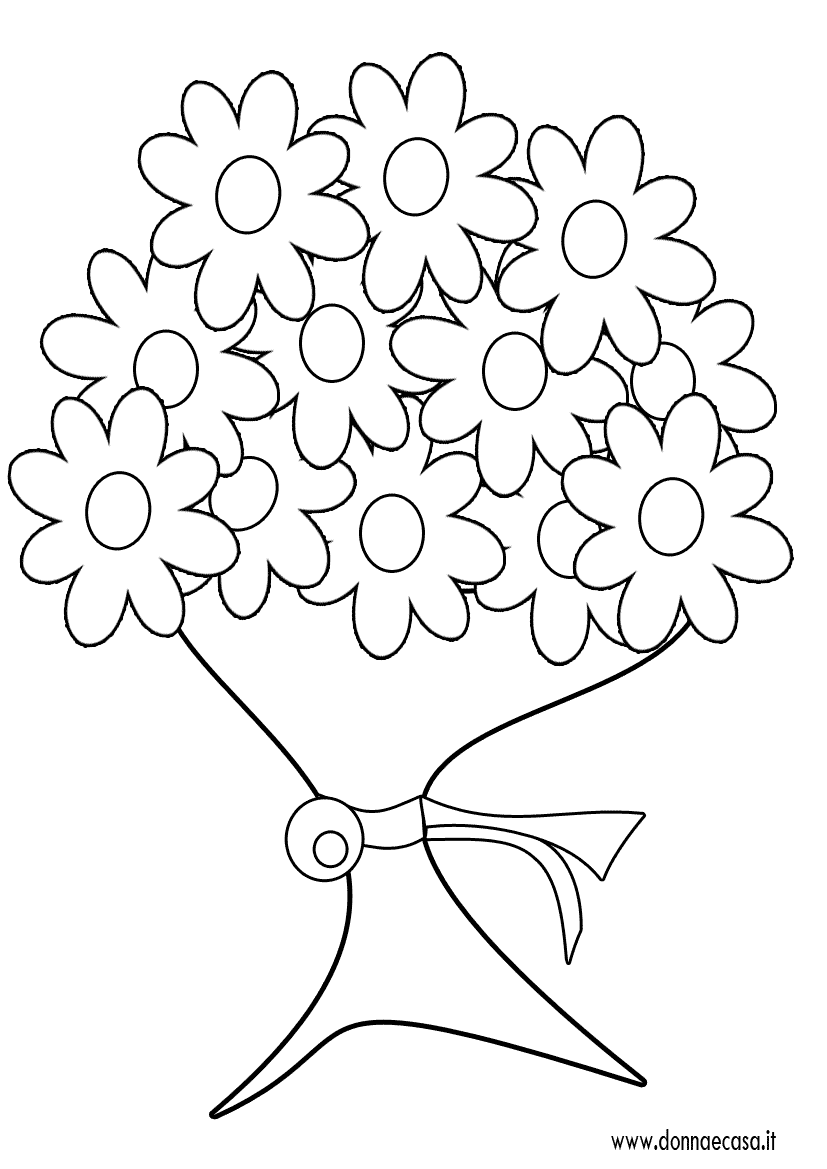 Disegno Di Un Mazzo Di Fiori