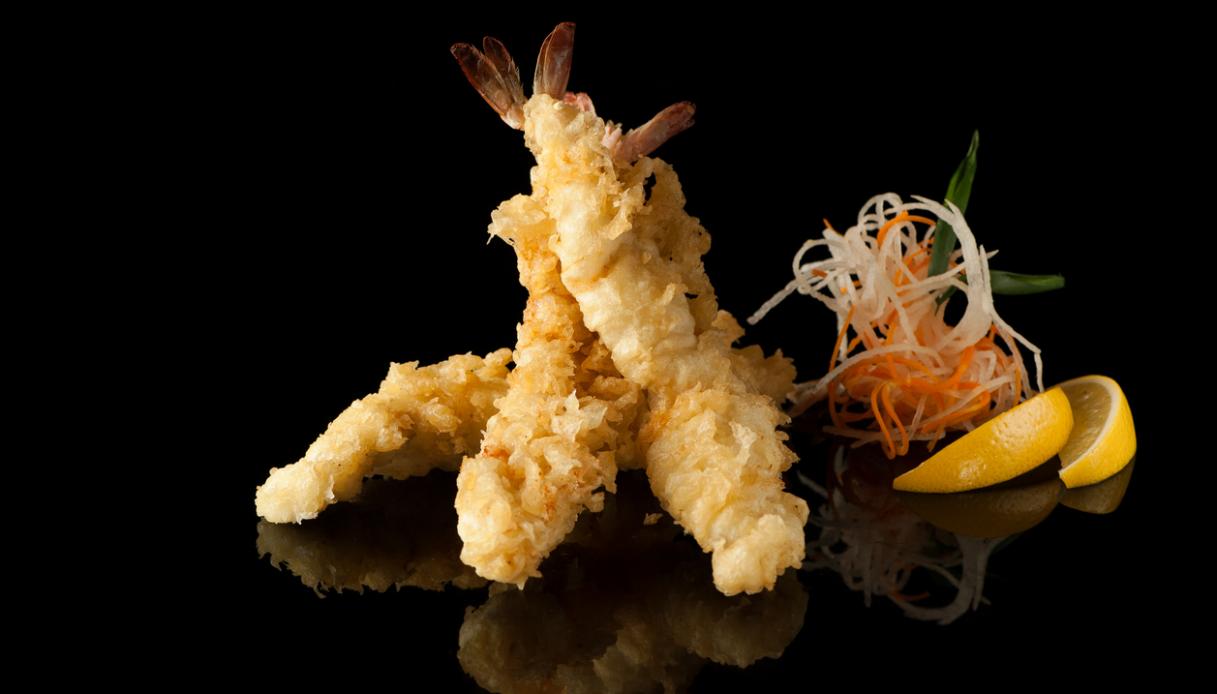 La tempura, pastella di acqua gassata fredda e farina