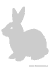 Stencil con coniglio