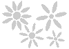 Stencil fiori semplici vari