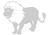 Stencil con il disegno di un leone