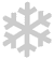Stencil con disegnato il simbolo del cristallo di neve