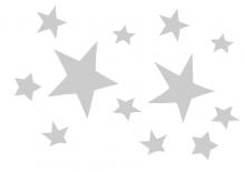 Stencil stelle grandi e piccole