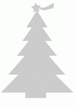 Albero di Natale stencil