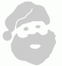 Babbo Natale stencil