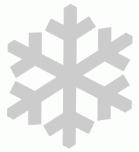Cristallo di neve stencil