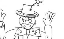 Disegno da colorare Pagliaccio - clown