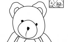 Disegno da colorare Orsetto peluche