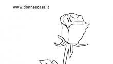 rosa da colorare