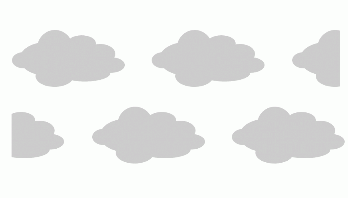 Stencil greca di nuvole