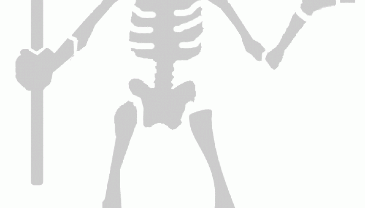 Stencil scheletro con falce